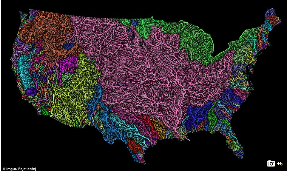 United States Stream Map